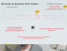 Tablet Screenshot of barefootpark1.com